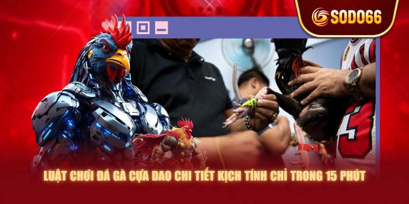Luật Chơi Đá Gà Cựa Dao Chi Tiết Kịch Tính Chỉ Trong 15 Phút