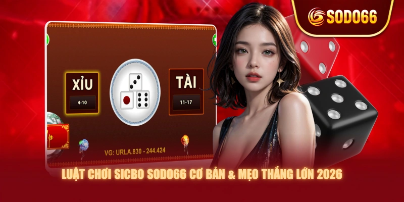 Luật chơi Sicbo SODO66 cơ bản cùng quy trình diễn ra đặt cược